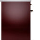 ILVE Nostalgie II 30" Induction Range with Element Stove and Electric Oven in Burgundy with Bronze Trim, UPI304NMPBUB