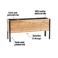 18" x 60" Raised Garden Bed - 30" TALL