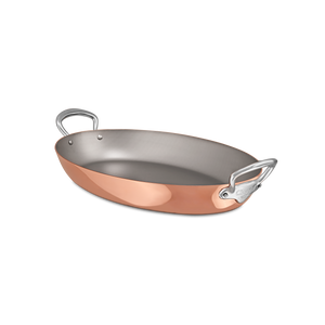 Mauviel 1830 M'Heritage M'150 S Copper Oval Pan With Cast Stainless Steel Handles
