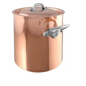 Mauviel 1830 M'Heritage M'150 S Stockpot With Curved Lid, Cast Stainless Steel Handles, 9.5-Qt