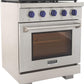 Kucht Professional 30" 4.2 cu. ft. Propane Gas Range in Stainless Steel with Blue Accents, KFX300/LP-B