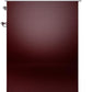 ILVE Nostalgie II 30" Induction Range with Element Stove and Electric Oven in Burgundy with Chrome Trim, UPI304NMPBUC