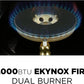 Kucht Professional 48" 6.7 cu. ft. Natural Gas Range in Stainless Steel with Black Accents, KFX480-K