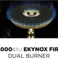 Kucht Professional 48" 6.7 cu. ft. Propane Gas Range in Stainless Steel with Blue Accents, KFX480/LP-B