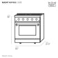 Kucht 30" Pro-Style Propane Gas Dual Fuel Range with 4 Burners in Olive Green, KDF302/LP-OG