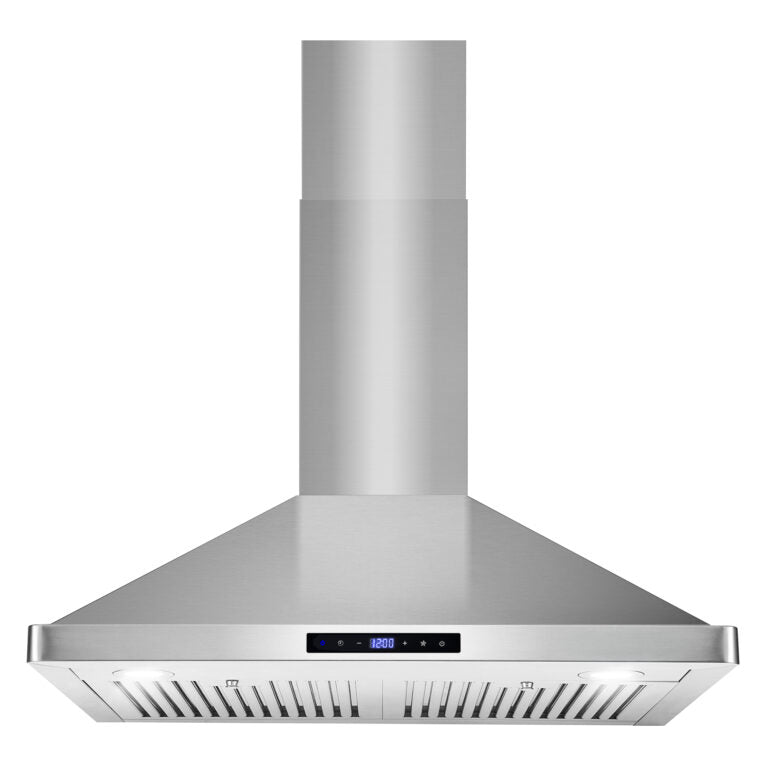 Cosmo 30" 380 CFM Convertible Wall Mount Range Hood with Digital Touch Controls, COS-63175S