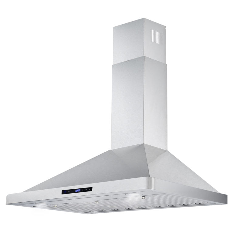 Cosmo 36" 380 CFM Convertible Wall Mount Range Hood with Digital Touch Controls, COS-63190S