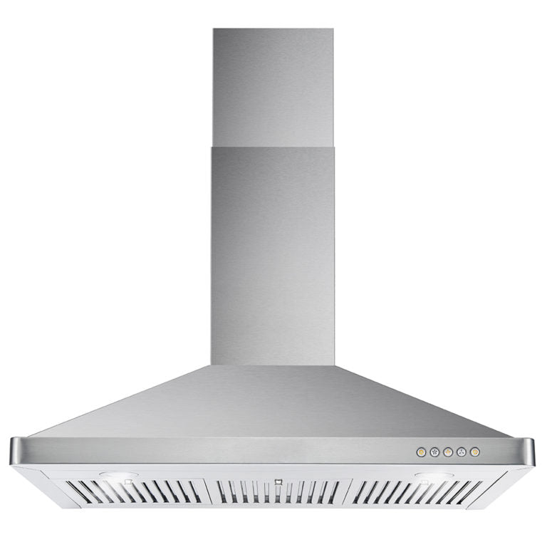 Cosmo 36" 380 CFM Convertible Wall Mount Range Hood with Push Button Controls, COS-63190