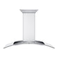ZLINE 48" CrownSound Ducted Vent Wall Mount Range Hood in Stainless Steel with Built-in Bluetooth Speakers, KN4CRN-BT-48