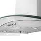 ZLINE 48" CrownSound Ducted Vent Wall Mount Range Hood in Stainless Steel with Built-in Bluetooth Speakers, KN4CRN-BT-48