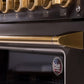 Kucht Gemstone Professional 36" 5.2 cu. ft. Propane Gas Range in Titanium Stainless Steel with Gold Accents, KEG363/LP