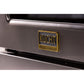 Kucht Gemstone Professional 36" 5.2 cu. ft. Propane Gas Range in Titanium Stainless Steel with Gold Accents, KEG363/LP