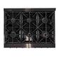 Kucht Gemstone Professional 36" 5.2 cu. ft. Propane Gas Range in Titanium Stainless Steel with Gold Accents, KEG363/LP