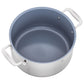 ZWILLING 6 Qt. Stainless Steel Ceramic Non-Stick Dutch Oven, Spirit 3-Ply Ceramic Series