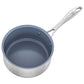 ZWILLING 2 Qt. Stainless Steel Ceramic Non-Stick Sauce Pan, Spirit 3-Ply Ceramic Series