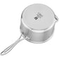 ZWILLING 4 Qt. Stainless Steel Ceramic Non-Stick Sauce Pan, Spirit 3-Ply Ceramic Series
