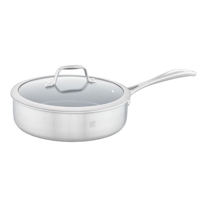 ZWILLING 3 Qt. Stainless Steel Ceramic Non-Stick Sauté Pan, Spirit 3-Ply Ceramic Series