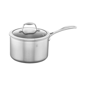 ZWILLING 4 Qt. Stainless Steel Sauce Pan, Spirit 3-Ply Series
