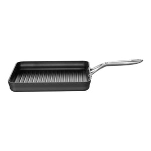 ZWILLING 11" Aluminum Hard Anodized Non-Stick Square Grill Pan, Motion Series