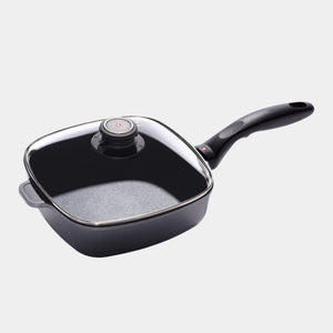 HD Nonstick Square Saute Pan with Glass Lid - Induction