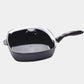 HD Nonstick Square Saute Pan with Glass Lid - Induction