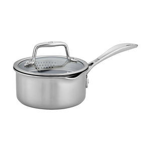 ZWILLING 1 Qt. Stainless Steel Ceramic Non-Stick Sauce Pan, Clad CFX Series