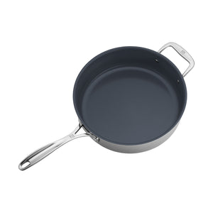 ZWILLING 5 Qt. Stainless Steel Ceramic Non-Stick Sauté Pan, Clad CFX Series