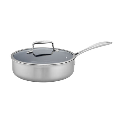 ZWILLING 3 Qt. Stainless Steel Ceramic Non-Stick Sauté Pan, Clad CFX Series