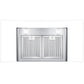 Cosmo 36" 380 CFM Convertible Wall Mount Range Hood with Glass Canopy, Push Button Controls and Carbon Filter Kit, COS-668A900-DL