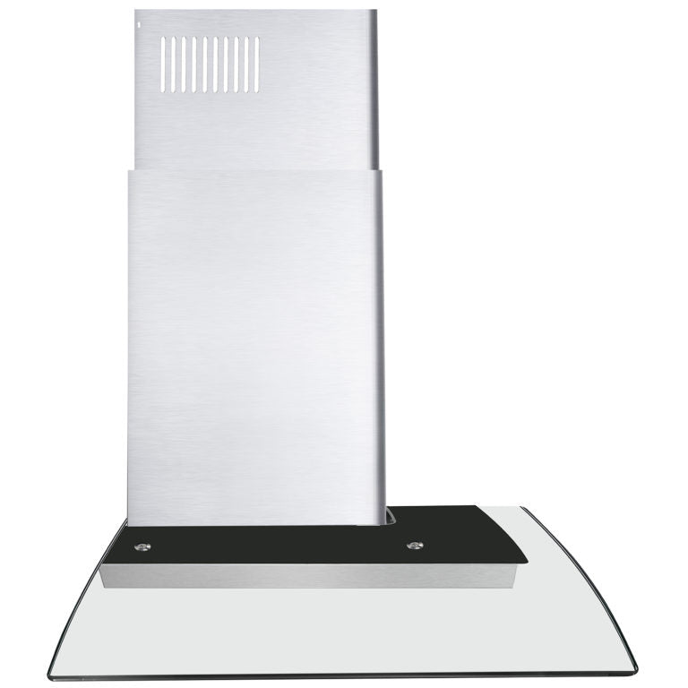Cosmo 36" 380 CFM Convertible Wall Mount Range Hood with Glass Canopy and Push Button Controls, COS-668A900
