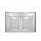 Cosmo 30" 380 CFM Convertible Wall Mount Range Hood with Glass Canopy, Digital Touch Controls and Carbon Filter Kit, COS-668AS750-DL