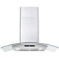 Cosmo 36" 380 CFM Convertible Wall Mount Range Hood with Glass Canopy, Digital Touch Controls and Carbon Filter Kit, COS-668AS900-DL