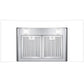 Cosmo 36" 380 CFM Convertible Wall Mount Range Hood with Glass Canopy and Push Button Controls, COS-668WRC90