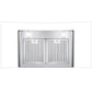 Cosmo 36" 380 CFM Convertible Wall Mount Range Hood with Glass Canopy, Push Button Controls and Carbon Filter Kit, COS-668WRC90-DL
