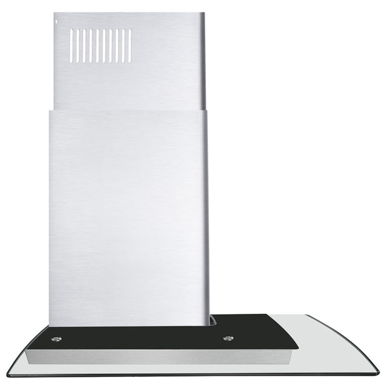Cosmo 30" 380 CFM Convertible Wall Mount Range Hood with Glass Canopy and Digital Touch Controls, COS-668WRCS75