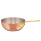 Mauviel 1830 M'Heritage M'150 B Copper Chef Pan With Lid and Brass Handle