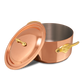 Mauviel 1830 M'Heritage M'150 B Copper Stewpan With Lid, Brass Handles
