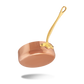 Mauviel 1830 M'Heritage M'150 B Copper Saute Pan With Lid, Brass Handle