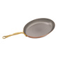 Mauviel 1830 M'Heritage M'150 B Copper Oval Frying Pan With Brass Handle