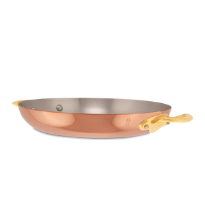 Mauviel 1830 M'Heritage M'150 B Copper Round Pan With Brass Handles