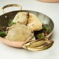 Mauviel 1830 M'Heritage M'150 B 2-Piece Copper Round Pan Set With Brass Handles