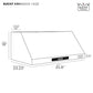 Kucht Professional 36" Under Cabinet Range Hood 900 CFM in Stainless Steel, KRH3620A