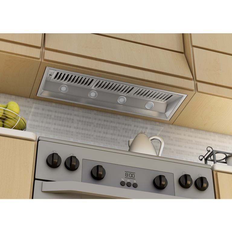 ZLINE Appliance Package - 48" Gas Range, Range Hood Insert and Microwave Oven, 3KP-SGRRHI48-MO