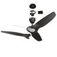 Big Ass Fans Haiku Coastal 52" Ceiling Fan in Black with LED, Downrod 5", Wet Rated