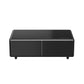 FORNO Evoluto  51" Smart Coffee Table – Dual Fridge Drawers, Bluetooth Audio, Wireless Charging, RGB Light in Black, FCTFR7006-51BLK