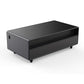 FORNO Evoluto  51" Smart Coffee Table – Dual Fridge Drawers, Bluetooth Audio, Wireless Charging, RGB Light in Black, FCTFR7006-51BLK