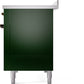 ILVE Nostalgie II 48" Induction Range with Element Stove and Electric Oven in Emerald Green with Bronze Trim, UPI486NMPEGB