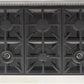 Kucht Professional 36" 5.2 cu. ft. Natural Gas Range in Stainless Steel with Blue Accents, KFX360-B