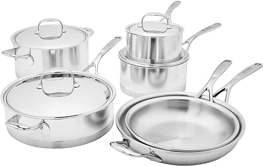 Demeyere 10pc Stainless Steel Cookware Set, Atlantis Series