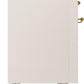 ILVE Nostalgie II 48" Dual Fuel Propane Gas Range in Antique White with Brass Trim, UP48FNMPAWGLP